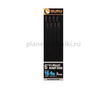 Поводок готовый GURU F1 Pellet Pole Rig №16, 15см