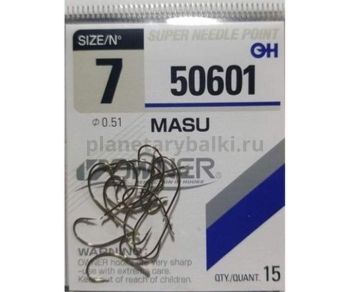 Крючок OWNER Masu brown №7, 15шт.