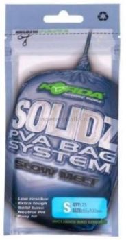 KORDA Пакет Solidz Slow Melt PVA Bags S 55х100мм