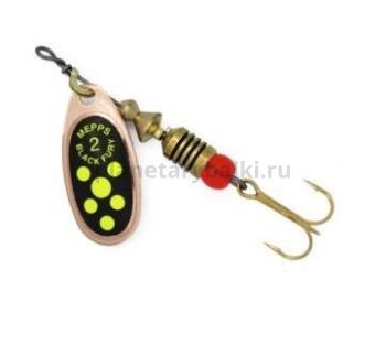 Блесна вращающаяся MEPPS Black Fury Chartreuse №2, 4,5гр., цвет CU
