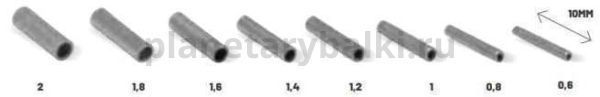 Трубочки обжимные для поводков COLMIC BRASS TUBES - 1,6mm - 12шт