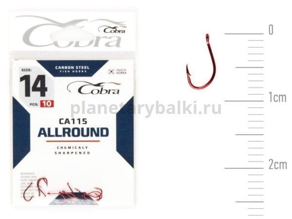 Крючки Cobra Allround CAPITAL CA115 №14, 10шт.