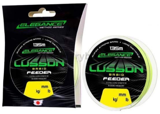 Шнур ELEGANCE METHOD Lusson Feeder Braid 135м, 0,16мм, 9,78кг