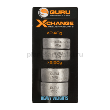 Сменный груз для кормушки GURU X-Change Distance Feeder Weights Heavy 40+50гр.