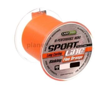 Леска CARP PRO Sport Line Fluo Orange 300м, 0,286мм, 5,6кг