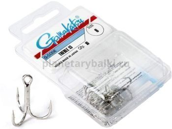 Крючки-тройники Gamakatsu 13N TREBLE HOOKS NICKEL №06, 10шт.