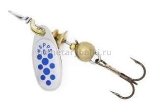 Блесна вращающаяся MEPPS Comet №4, 8гр., цвет AG/blue