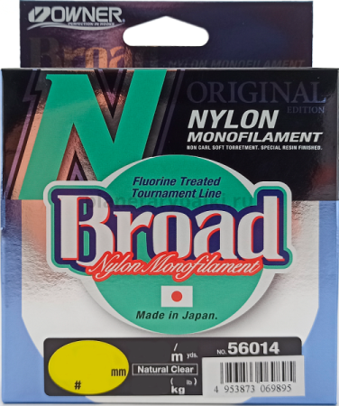 Леска монофильная OWNER Broad 250м, 0,60мм, 22кг
