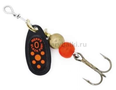 Блесна вращающаяся MEPPS Black Fury Orange №0, 2гр., цвет NR