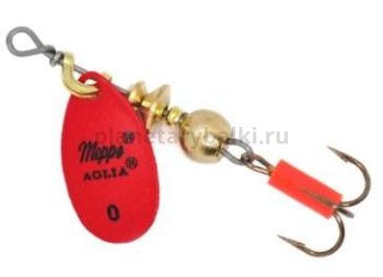 Блесна вращающаяся MEPPS Aglia Fluo №0, 2,5гр., цвет red