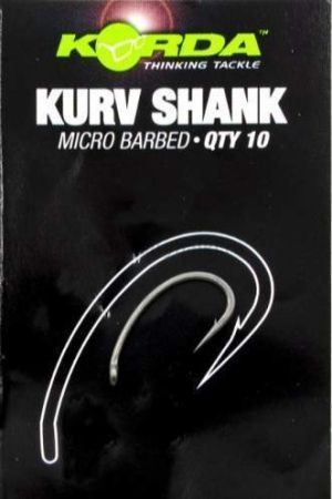 Крючки Korda Kurv Shank с бородкой №6, 10шт.