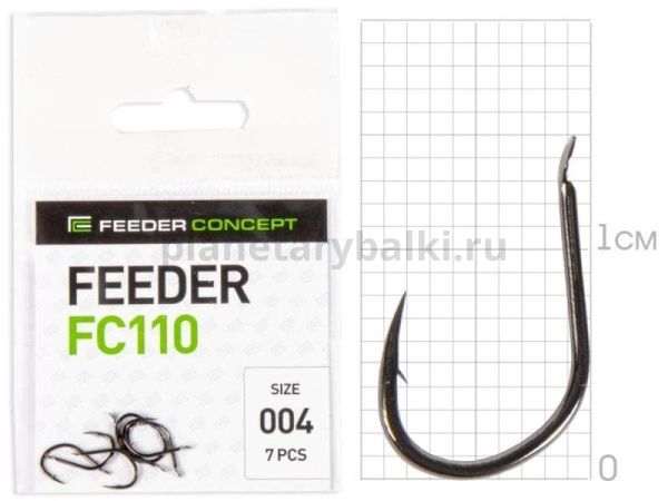 Крючки FC FEEDER сер. FC110 разм.004 7шт.