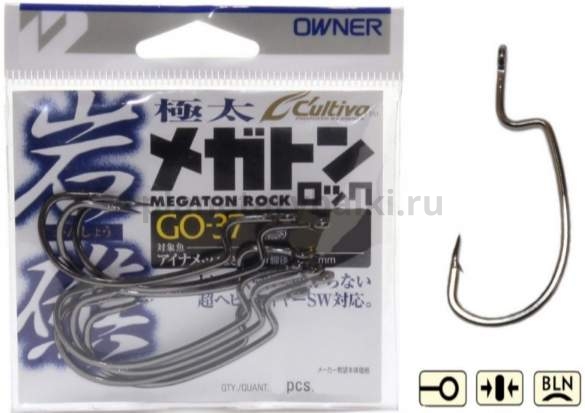 Крючки офсетные OWNER GO-37 №4/0, 6шт.