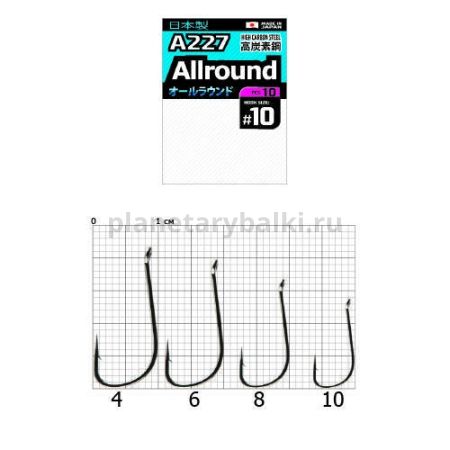 Крючки Cobra Pro AIIROUND A227 №6, 7шт.