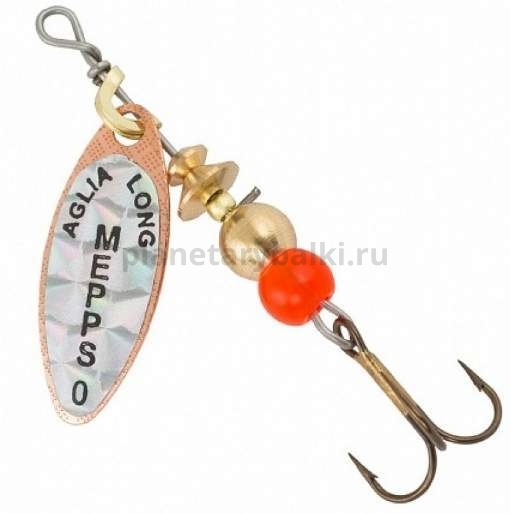 Блесна вращающаяся MEPPS Aglia Longue Rainbo №0, 2,5гр., цвет CU