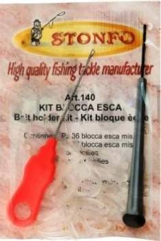 Набор для бойлов STONFO игла+сверло+силиконовые держатели 2 размера по 36шт.