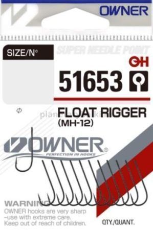 Крючки OWNER 51653 Float Rigger MH-12 BC №10, 12шт.