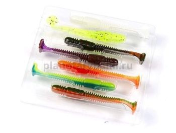 Виброхвост LUCKY JOHN Pro Series TIOGA MIX1 2.9in 7.4см, 7шт.