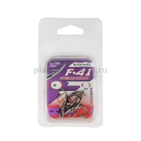 Крючок тройной FLAGMAN Treble hook F41 №6, 5шт.