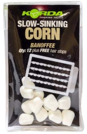 Имитационная приманка Korda Maize Slow Sinking White 10шт.