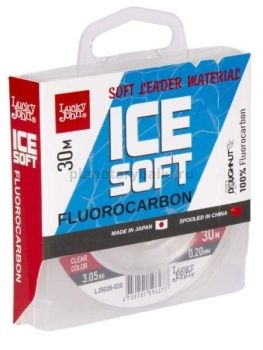 Леска монофильная Lucky John ICE SOFT FLUOROCARBON 30м, 0,20мм, 3,05кг