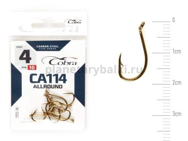 Крючки Cobra Allround BEAK CA114 №4, 10шт.