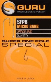 Крючки с бородкой GURU Super Fine Pole №16, 10шт.