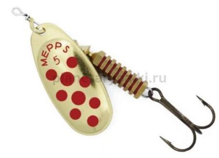 Блесна вращающаяся MEPPS Comet №4, 8гр., цвет OR/red