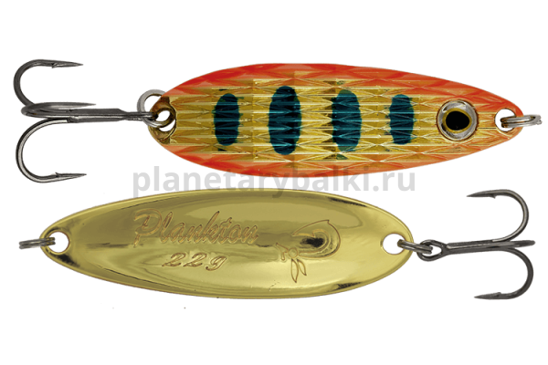 Блесна колеблющаяся LureMax Plankton 64мм, 18гр., цвет 26, White eye