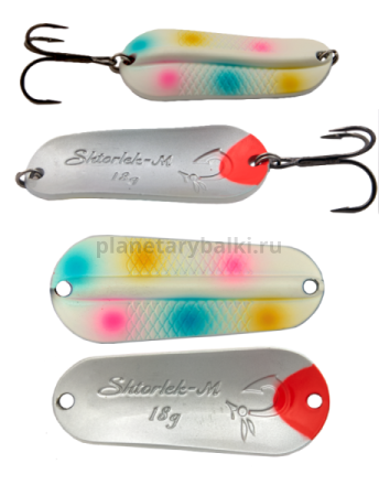 Блесна колеблющаяся LureMax Shtorlek-M, 58мм, 18гр., цвет 128