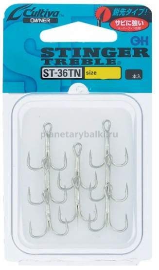 Крючки тройные OWNER ST-36TN №6, 8шт.