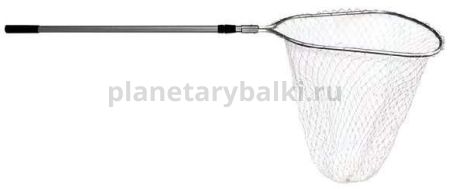 Подсачник ECOPRO 60х60см, ручка 2,2м серебро