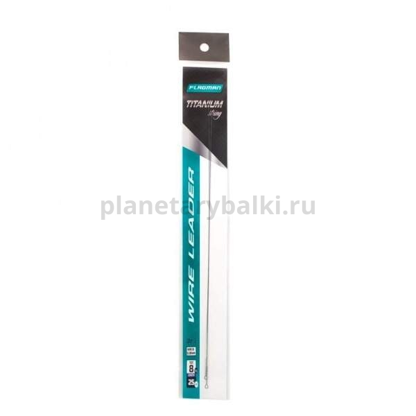 Поводок скрутка F-FISHING Wire Leader Titan 8кг, 25см, 0,30мм, 2шт.