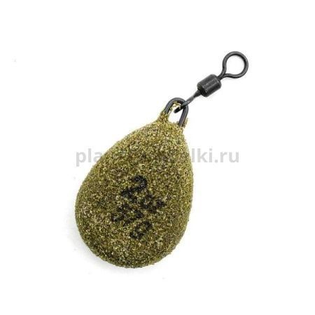 Грузило KORDA Textured Flat Pear Swivel 2,0oz, 56гр.