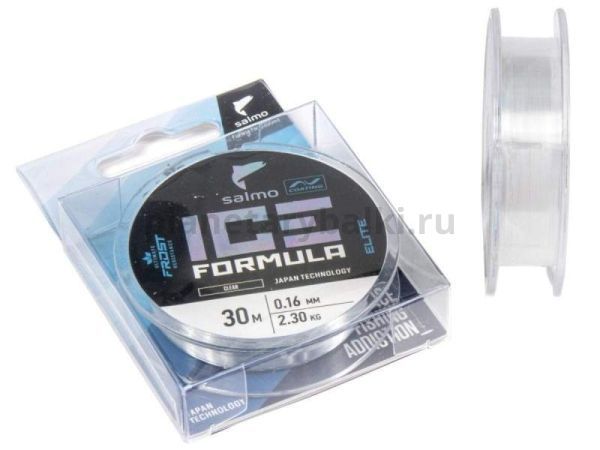 Леска монофильная зимняя Salmo Elite ICE FORMULA Clear 30м, 0,16мм, 2,3кг