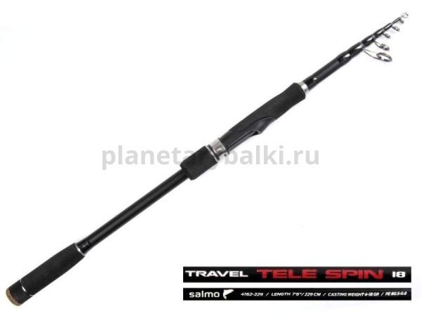 Спиннинг телескопический Salmo Elite TRAVEL TELE SPIN 18 2,29м, тест 4-18гр.