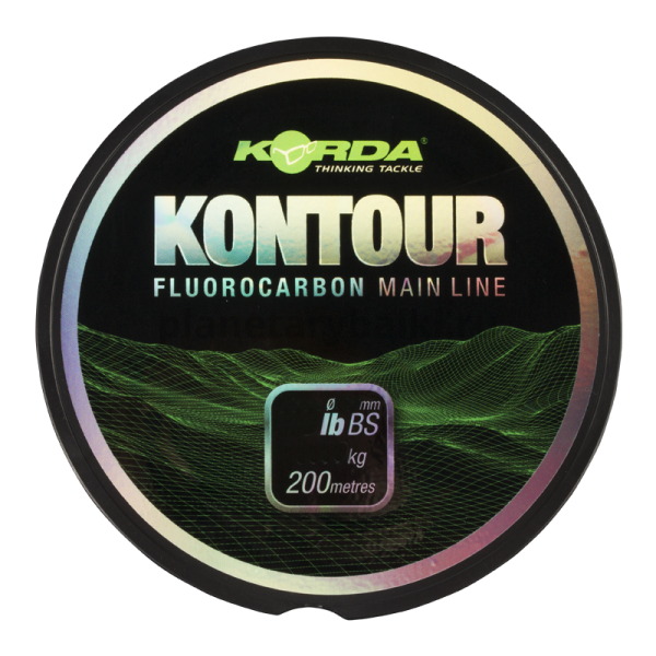 Леска тонущая KORDA Kontour Fluorcarbon 200м, 0,37мм, 8,1кг, 18lb