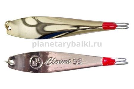 Блесна вертикальная ECOPRO Clown двойник 65мм, 13гр., цвет GC