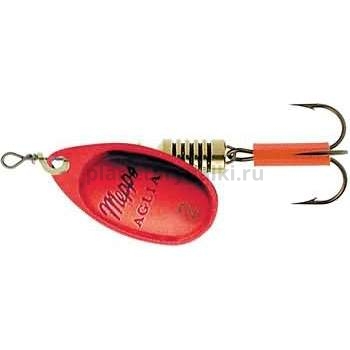 Блесна вращающаяся Mepps AGLIA PLATINUM №2, 4,5гр., цвет Red/SILVER