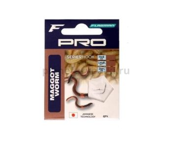 Поводок готовый FLAGMAN Pro Maggot Worm Hooks №16, 7шт.