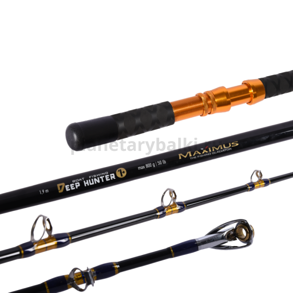 Удилище морское Maximus Deep Hunter 1+ 190H 1,9м, тест до 800гр., 50 lb 