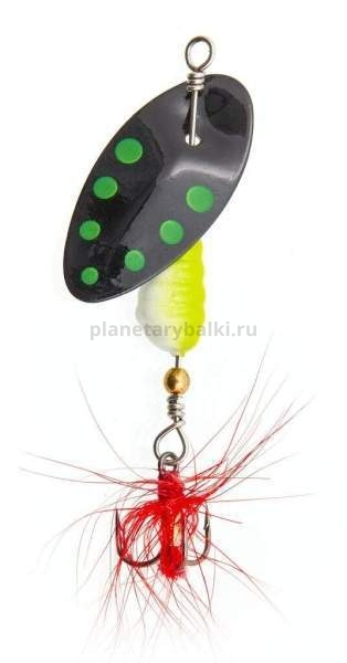Блесна вращающаяся Lucky John EXCENTRIC IN-LINE №1, 2,5гр., цвет 001 в блистере