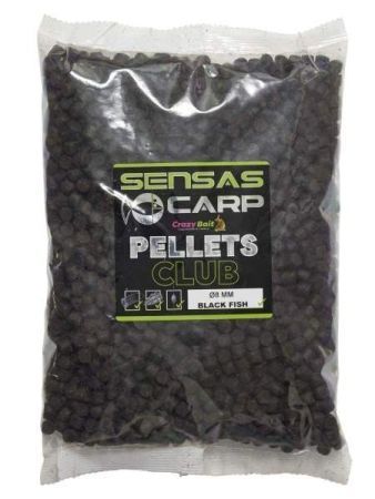 Пеллетс Sensas Club BLACK FISH 8мм, 1кг