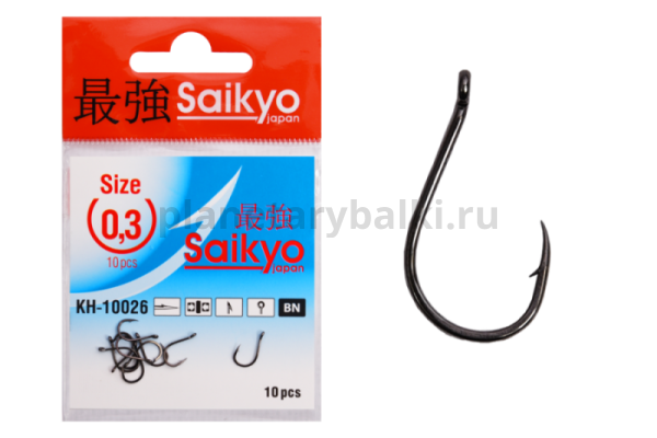 Крючки Saikyo Chinu Ring BN KH-10026 №0.3, 10шт.