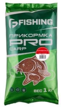Прикормка для рыбы F-FISHING PRO Carp Клубника 1кг (15)